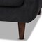 Baxton Studio Allister Mid-Century Dark Grey Upholstered Sofa 158-9747 - alternate 3
